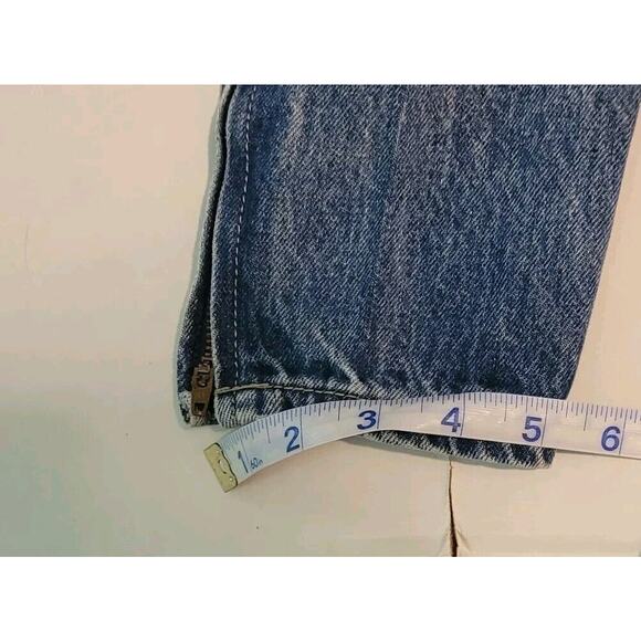 Vintage Guess Jeans Womens Size 28 Blue Medium Wash Ankle Zip No Back Tag - Picture 8 of 10